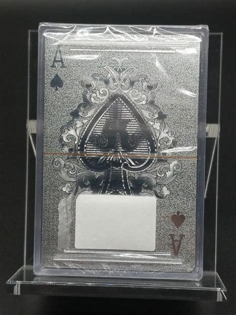 Burj Khalifa Dubai United Arab Emirates UAE Silver Playing Cards X