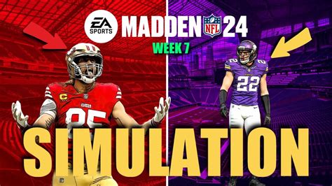 Madden 24 49ers Vs Vikings In An Epic Week 7 Season Sim Youtube