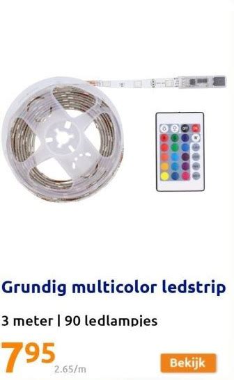 Grundig Multicolor Ledstrip Aanbieding Bij Action