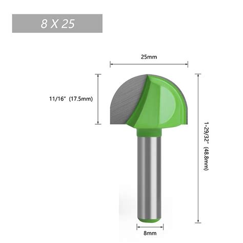 X Mm Tige Balle Nez Fin Moulin Rond Housse Cnc Meunerie Bout Rayon