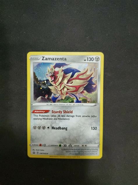 Zamazenta Swsh Black Star Promo Mint Pokemon Card Values Mavin