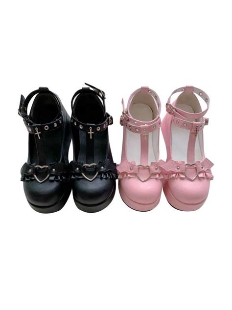 Angel Bat Platforms Kawaii Shoes Goth Shoes Cosplay High Heels