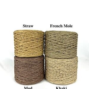 Paper Yarn, Paper Crochet Yarn, Natural Paper Yarn, Paper Ribbon - Etsy