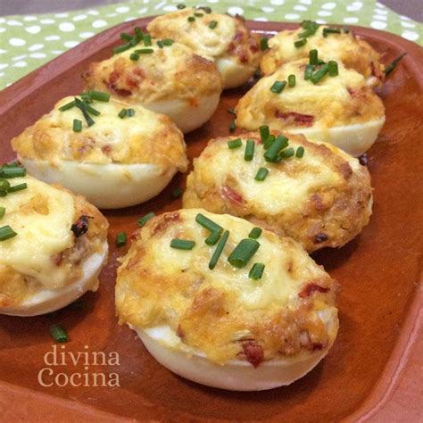 Receta De Huevos Rellenos Al Horno Divina Cocina