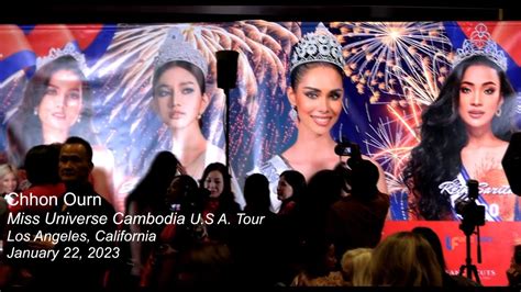 Chhon Ourn Sleuk Chheur At The Miss Univ Cambodia