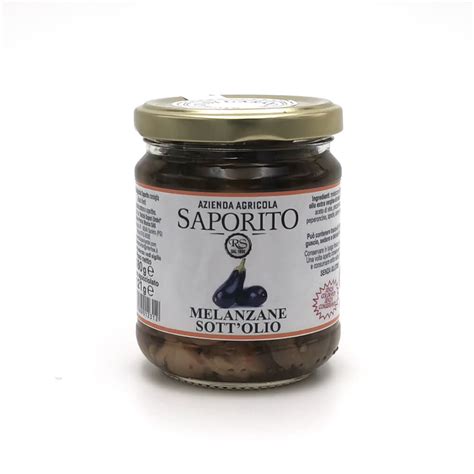 Melanzane Sottolio Azienda Agricola Saporito L Olio Extravergine Di Oliva