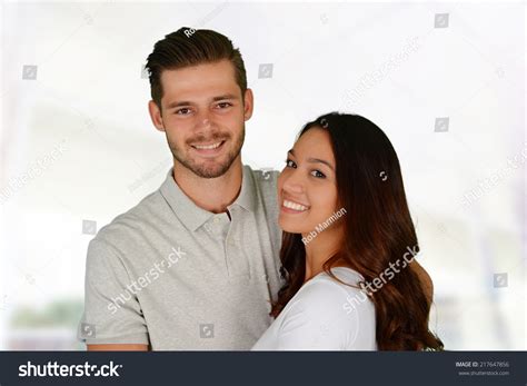 Man Woman Posing Together Inside Their Stock Photo Edit Now 217647856