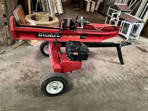 Huskee 650 Vertical Horizontal Log Splitter 22 Ton 190cc 1 7 8 Ball