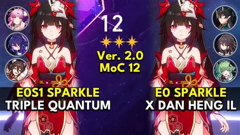 E S Sparkle X E S Seele E Dan Heng Il Memory Of Chaos Floor