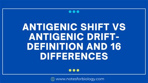 Antigenic Shift vs Antigenic Drift- Definition and 16 Differences