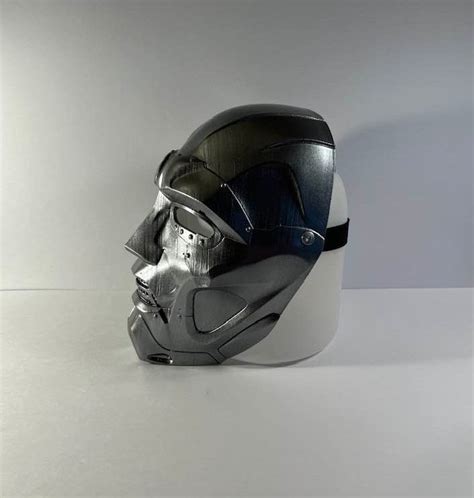 Dr. Doom Mask Variant Metallic Sterling Silver Steel – Maxx Grey Creations