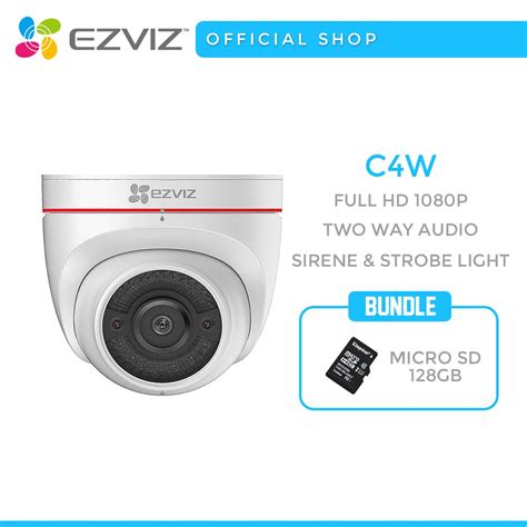 Jual EZVIZ C4W Bundle Micro 128GB 1080P Outdoor IP Camera CCTV With