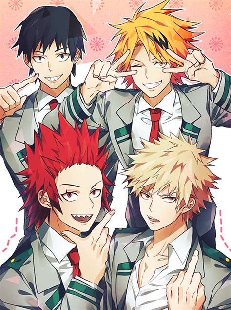 Sero Hanta Kaminari Denki Kirishima Eijirou And Bakugou Katsuki