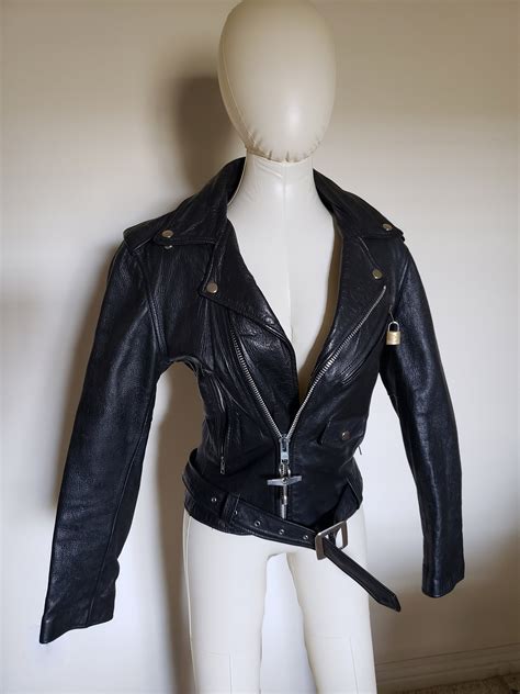 Vintage Wilson S Leather Moto Jacket Etsy Canada