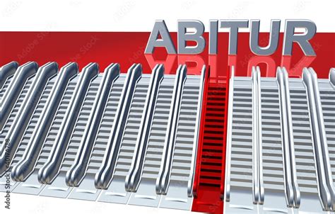 3D Rolltreppe ABITUR Stock Illustration Adobe Stock