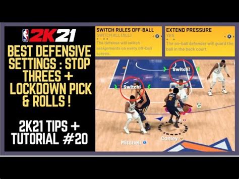 NBA 2K21 Best Defensive Settings Tutorial How To Use Defensive