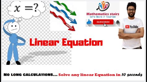 Linear Equations Trick L Short Trick To Solve Linear Equations L Solve