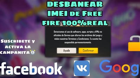 Como desbanear mi cuenta de FREE FIRE solución 2020 nuevo método IMEI