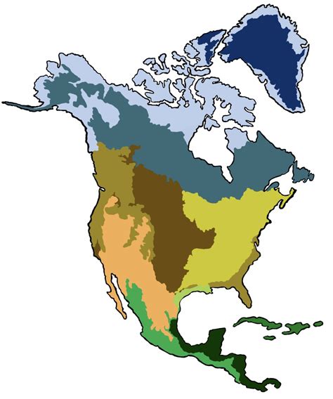 North America Biome Map Design File - Montessori Grasshopper