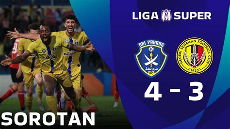 Sorotan Perlawanan Sri Pahang Negeri Sembilan Liga Super