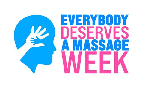 Everybody Deserves A Massage Week Background Template Holiday Concept Use A Background Banner