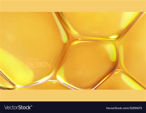 Yellow Transparent Soft Bubbles Royalty Free Vector Image