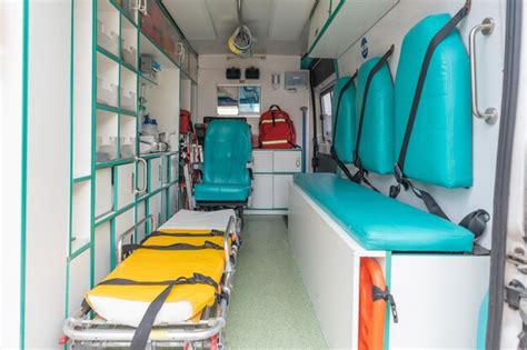 Premium Photo | Interior views of a colorful ambulance