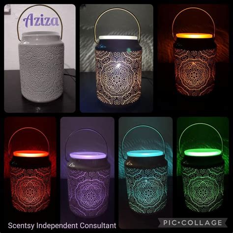 Scentsy Aziza Warmer With Different Colored Light Bulbs Scentsy Colored Light Bulbs Scentsy