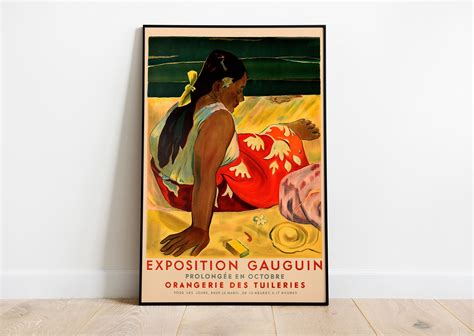 Paul Gauguin Exhibition Poster Gauguin Art Print Modern Etsy Ireland