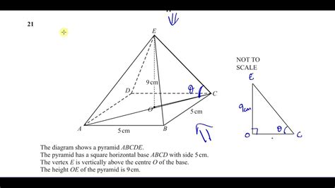 0580 21 O N 21 IGCSE Paper 21 Q21 3D Trigonometry Angle Between