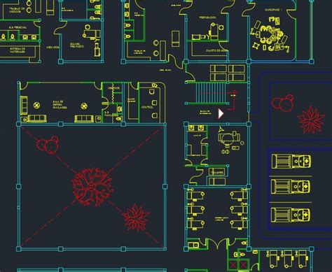 Hospital Plan 2D DWG Plan For AutoCAD Designs CAD