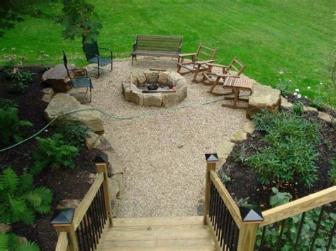 Outdoor Pea Gravel Patio With Fire Pit - Ways To Coat Pea Gravel Patio ...