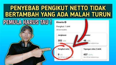 PENYEBAB PENGIKUT NETTO TIDAK BERTAMBAH FACEBOOK PROFESIONAL 2024 YouTube