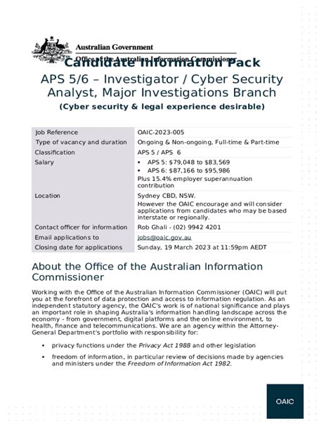 Candidate Ination Pack Major Investigations Roles Doc Template