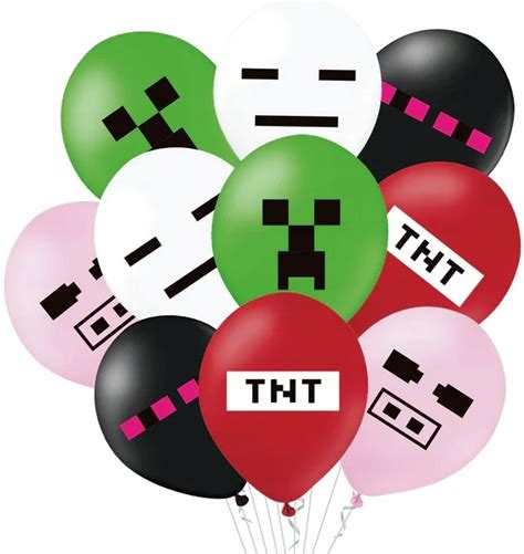 Balony Zestaw Minecraft Tnt Creeper Urodziny Szt Allegro Pl