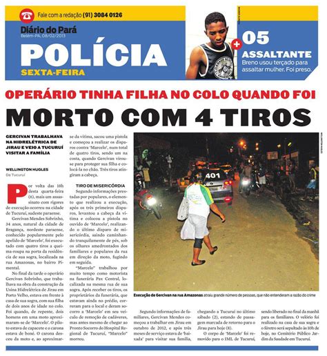 Jornal De Tucuru E Regi O Gazzeta Regional Di Rio Do Par Morto