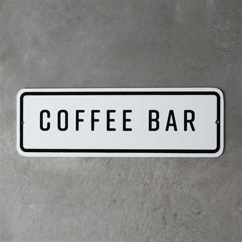 Coffee Bar Enamel Sign Magnolia