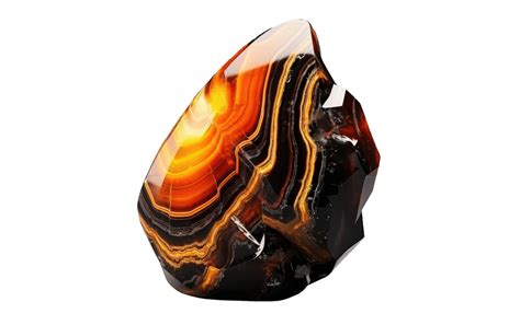 Ai Generated Onyx Mineral Gemstone On Transparent Background Png