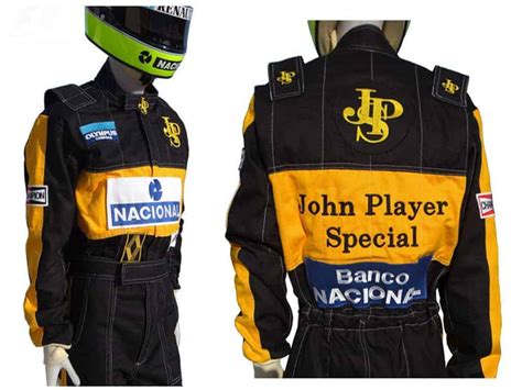 Ayrton Senna 1985 Racing Suit Replica Lotus F1 Gpbox