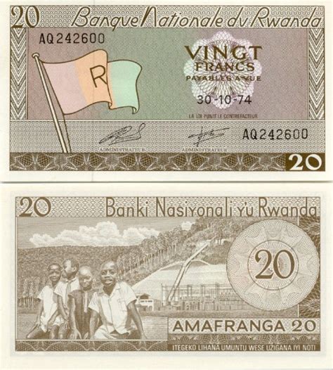 Rwanda Franc - Rwandan Currency Gallery - Banknotes.com - Rwandan Bank ...