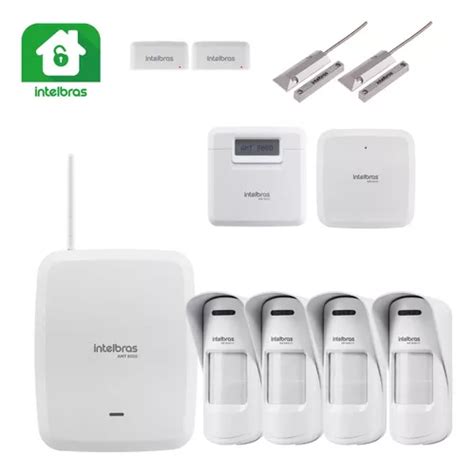 Kit Alarme Amt 8000 Wifi E Sem Fio Sensores Externos Parcelamento