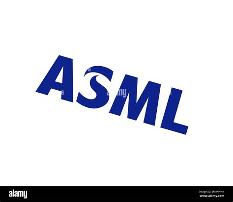 ASML Holding, rotated logo, white background B Stock Photo - Alamy