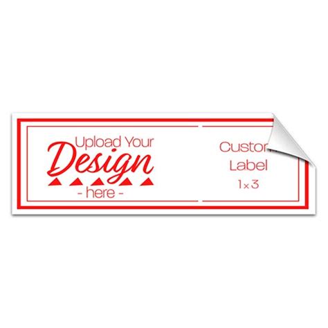 1x3 Inch Labels Custom Printed Labels With Your Design