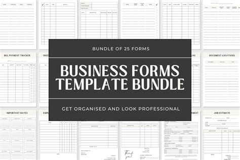 Business Forms Templates Small Business Form Templates - Etsy