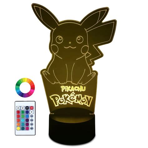 XL Lampka Nocna LED 3D 16 Pikachu Pokemon Pilot 13514791060 Allegro Pl