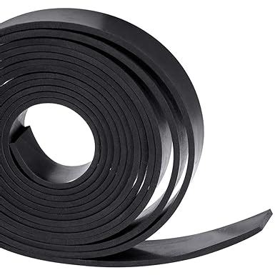 TORRAMI Solid Neoprene Rubber Strips Roll 1 8 125 Inch Thick X 1