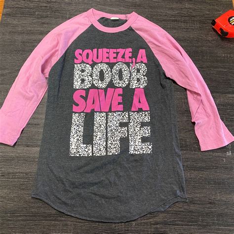 Breast Cancer Awareness Squeeze A Boob Save A Life Lo Gem