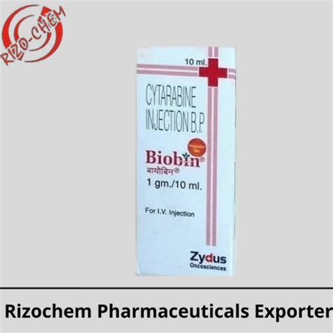 Cytarabine Mg Injection Biobin Rizochem Pharmaceuticals Exporter