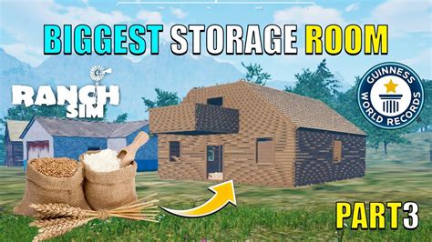 Made Biggest Storage Room In Ranch Simulator New Update Ranch