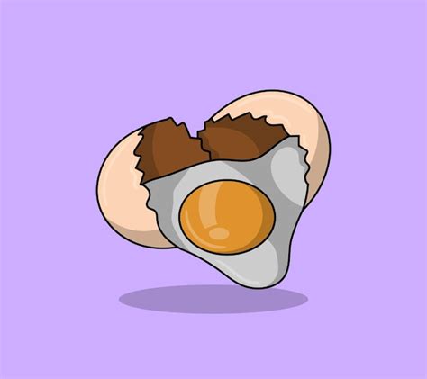 Premium Vector Crack Egg Cartoon Vector Illustration